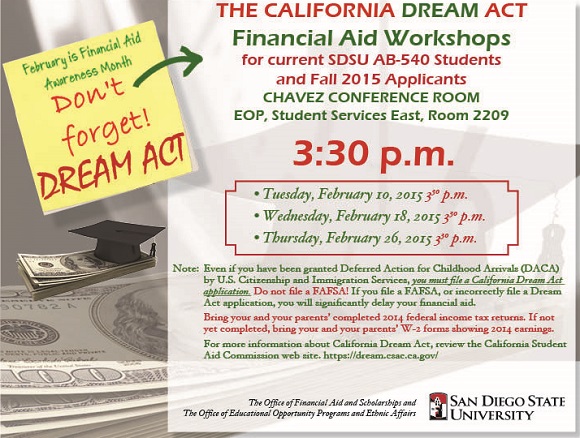 CA DREAM Act Workshops